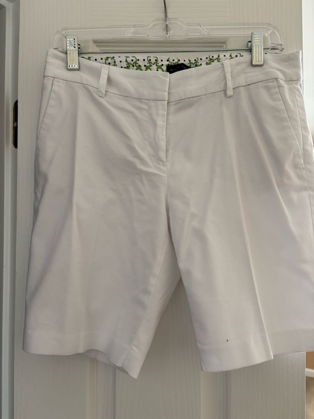Willi Smith White Tailored Bermuda Shorts